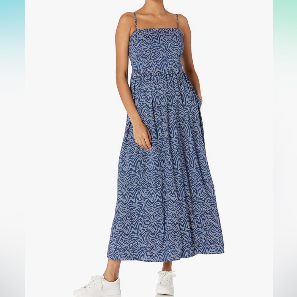 Goodthreads blue and white maxi dress